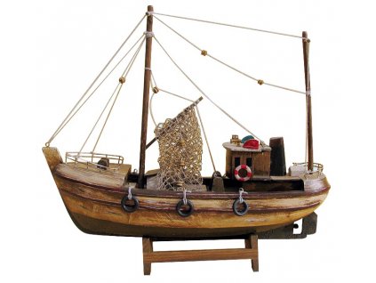 Model staré rybářské lodě 30 cm
