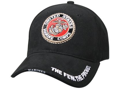 Čepice DELUXE USMC G & A LOGO BASEBALL ČERNÁ