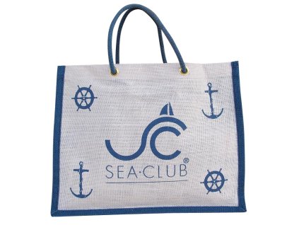 Taška jutová námořnická plážová i nákupní SEA CLUB