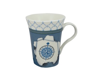 Hrnek porcelánový s kompasem