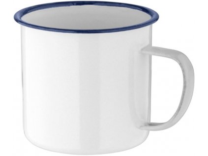 Smaltovaný bílý námořnický hrnek - plecháček 300 ml