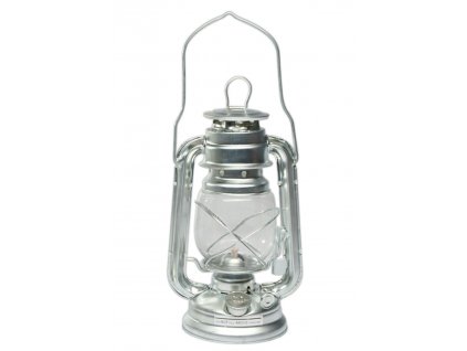 Lampa petrolejová stříbrná lesklá US Army 23 cm