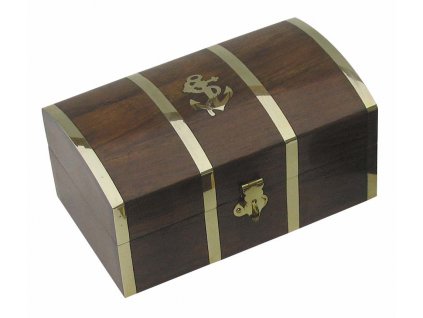 Dřevěná truhla - box s kotvou 10 cm
