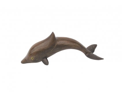 Dřevěná figurka - soška delfína 14 cm 9323