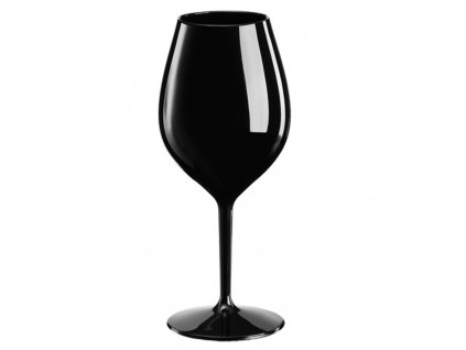 Nerozbitná sklenice na víno- plastová sklenice Wine Big 510 ml ČERNÁ
