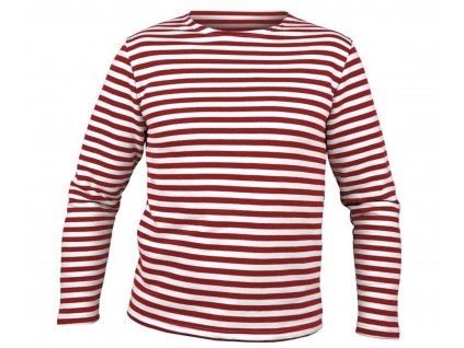 Námořnické triko MARINE dlouhý rukáv ČERVENÉ