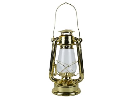 Petrolejová lampa - petrolejka mosazná 31 cm 9523