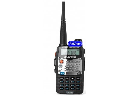 BAOFENG UV-5R 8W (UV-5R Pro) + HF sada + Naprogramováno + 8W!