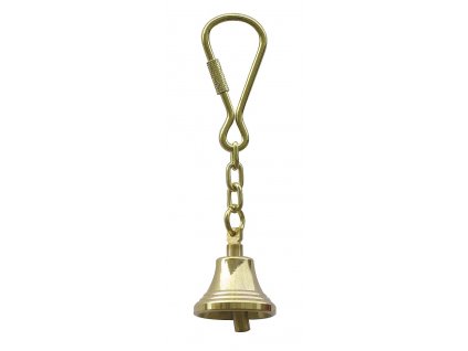 Přívěsek na klíče mosazný zvonek Ø 2,5 cm 1015