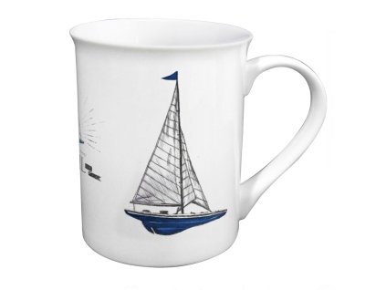 Hrnek porcelánový s kresbou plachetnice 3987