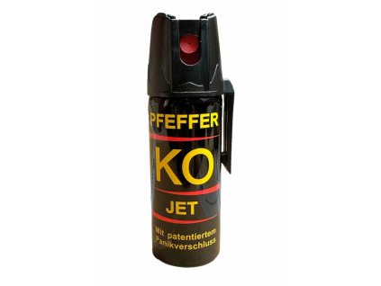 F.W. KLEVER GmbH Obranný pepřový sprej KO-JET 50 ml tekutá střela  + s patentovanou proti-panickou pojistkou