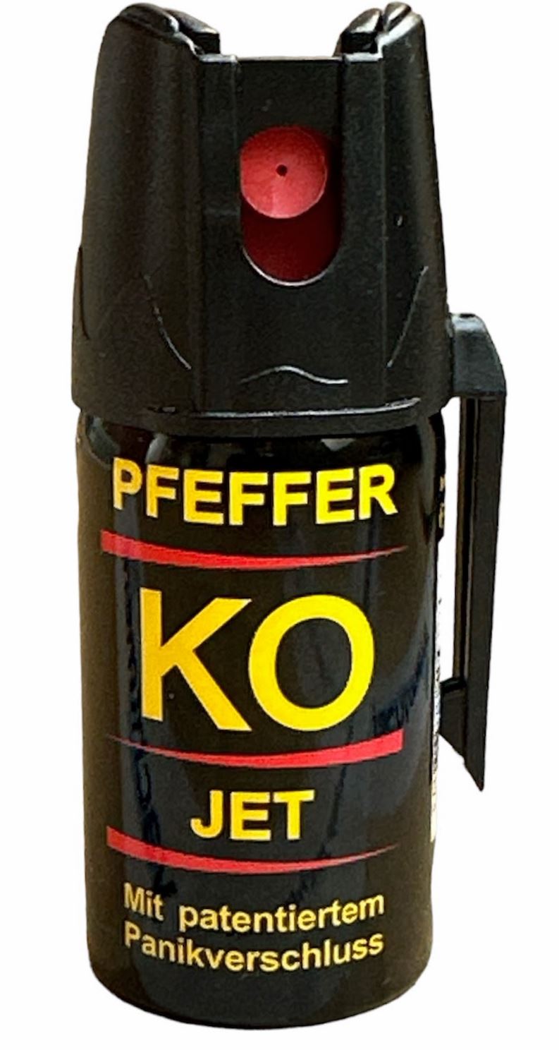 F.W. KLEVER Sprej obranný pepřový KO JET 40ml + s patentovanou proti-panickou pojistkou