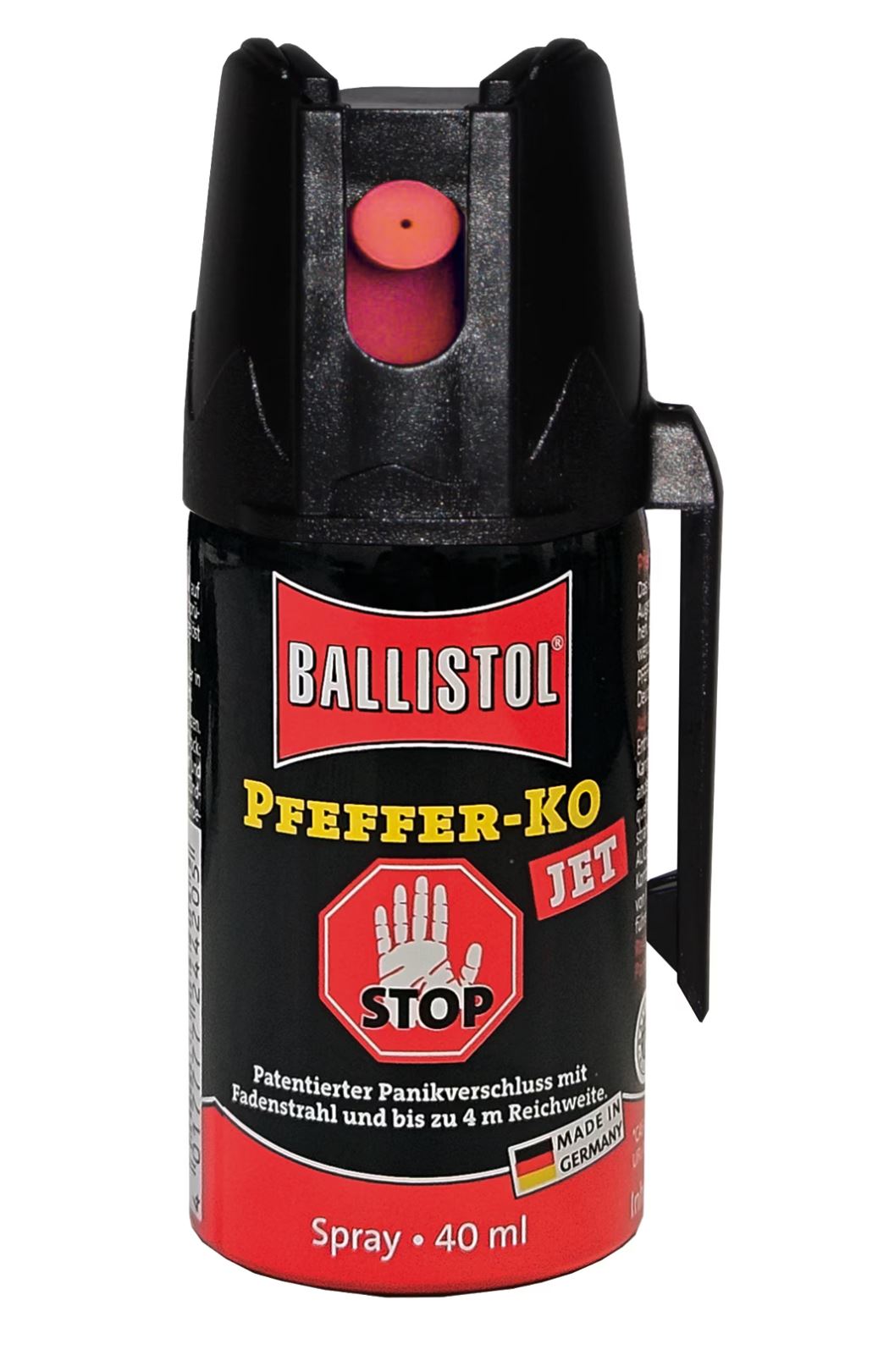 Mil-Tec pepřový sprej KO JET střela 40 ml + s patentovanou proti-panickou pojistkou