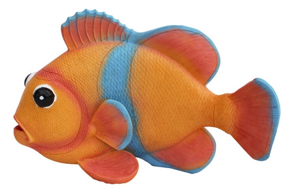 SEA CLUB Dekorativní modro-oranžová ryba 5701
