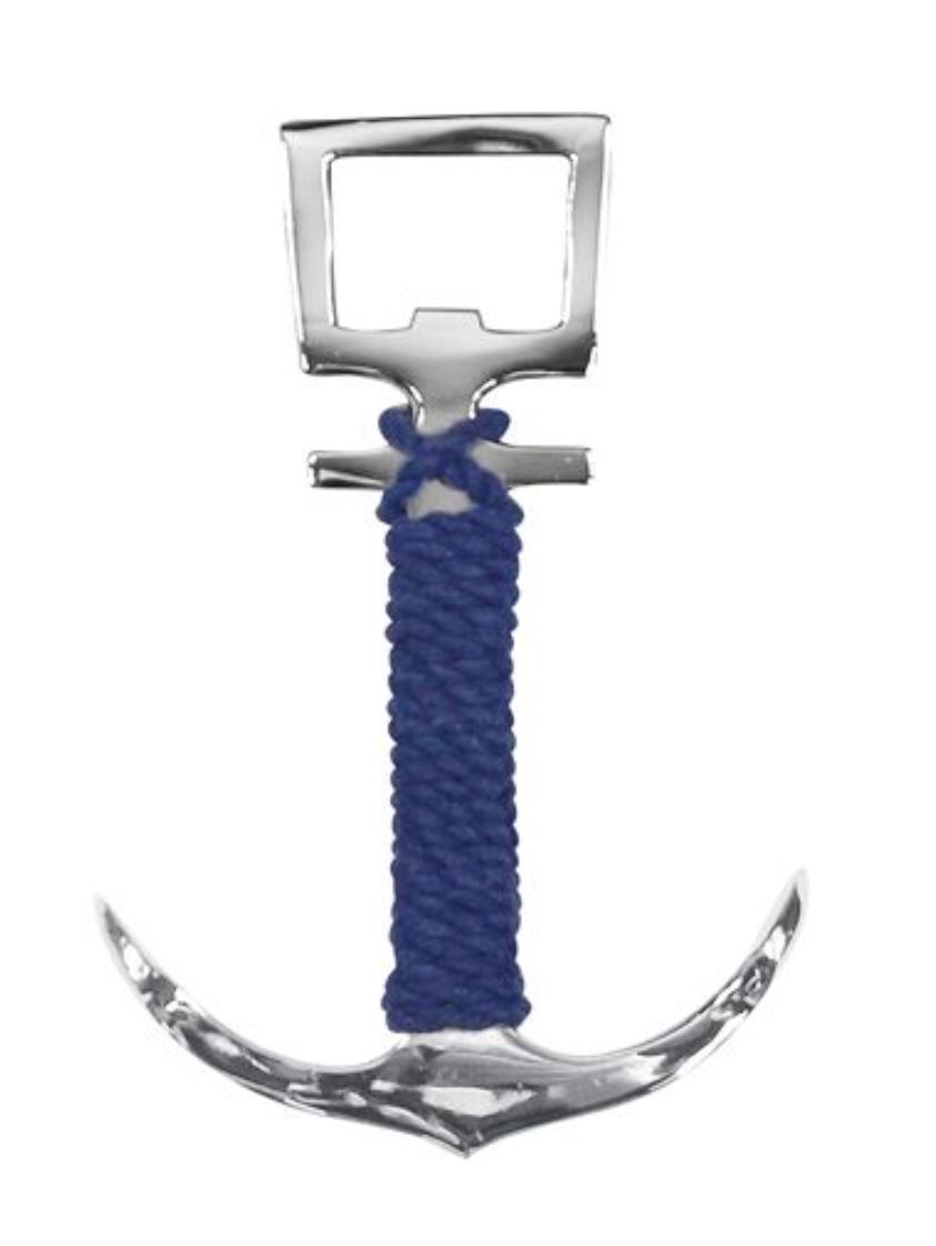 SEA CLUB Otvírák na lahve - kotva s provazem - stříbrný 1517N