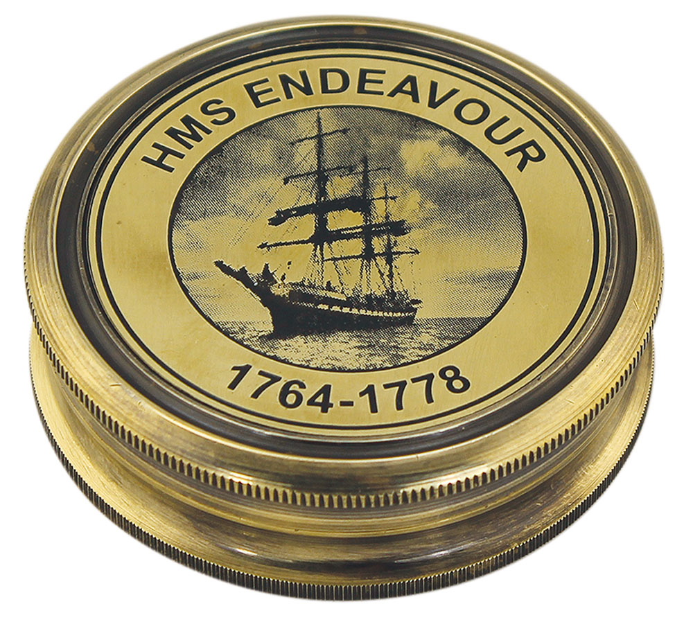 SEA CLUB Kompas mosazný antik "HMS Endeavour" 8548