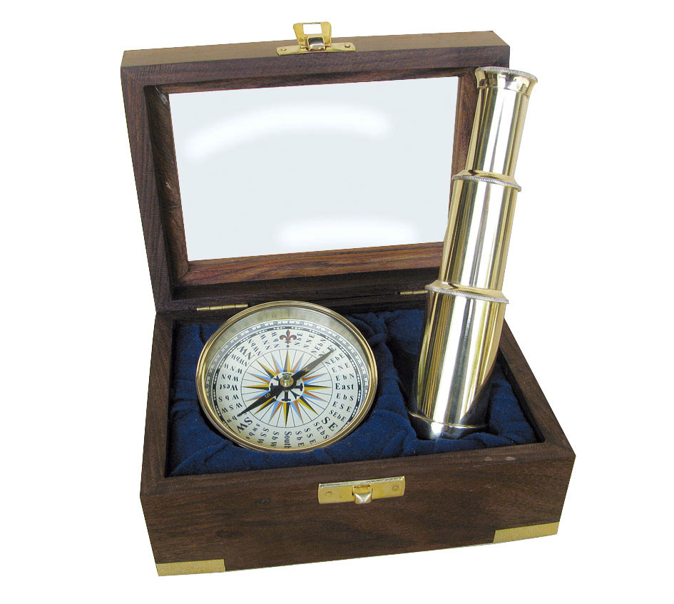 SEA Club Námořní set dalekohled a kompas 9299