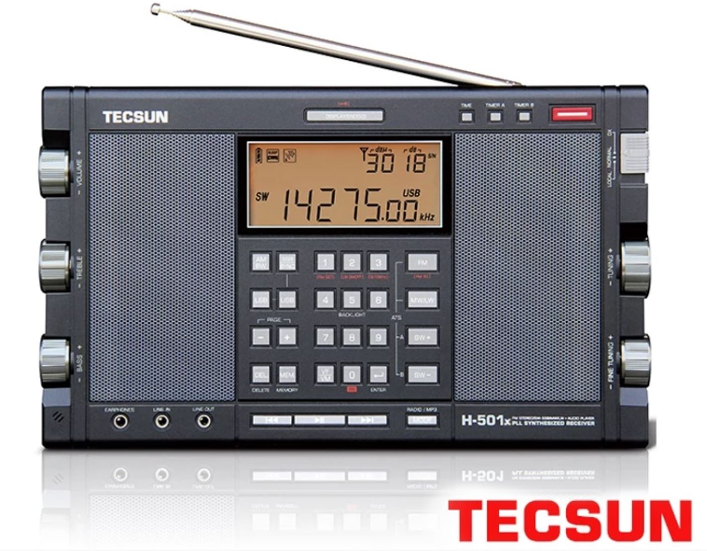 Tecsun H-501X scanner přehledový přijímač