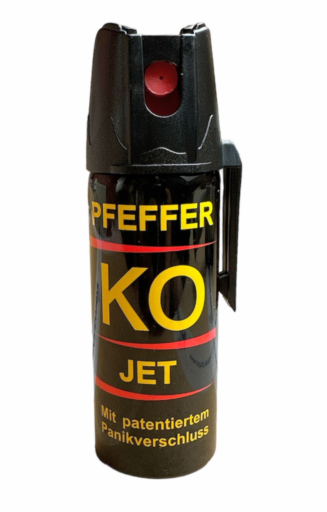 F.W. KLEVER GmbH Obranný pepřový sprej KO-JET 50 ml tekutá střela + s patentovanou proti-panickou pojistkou