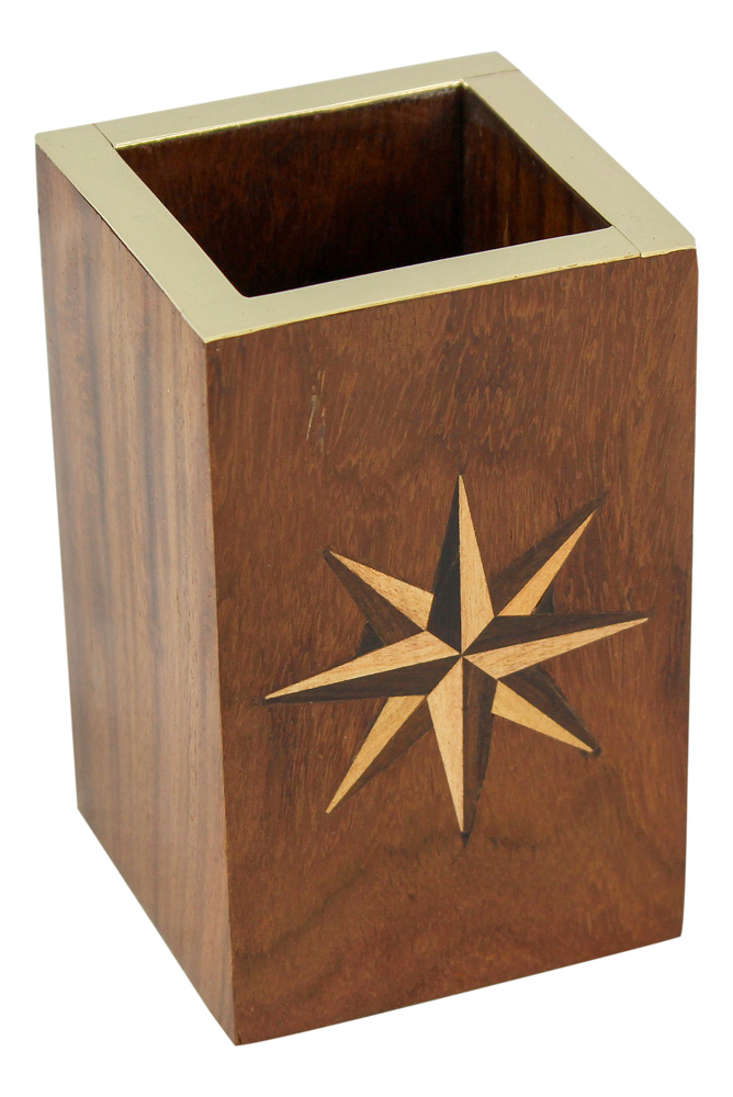SEA CLUB Dřevěná truhla - box kasička - námořnický sud na mince