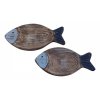Skořápky - rybky šedo-modré - sada 2 ks 5468