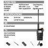QUANSHENG UV-K5  dualband VHF/UHF příjem AIR a USB nabíjení  + Naprogramováno