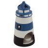 Svícen na čajové svíčky - maják modrobílý 5447