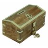 Dřevěná truhla - pokladnička s kotvou 14,5 cm 9547