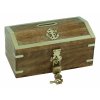 Dřevěná truhla - pokladnička s kotvou 14,5 cm 9547