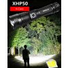 Svítilna XHP50 Zoom dobíjecí USB-C a baterie 18650 voděodolná 1000 lm