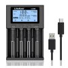 LiitoKala Lii-M4 18650 Univerzální inteligentní nabíječka s LCD displejem