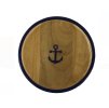 Dřevěný podnos - tác s motivem kotvy 9740