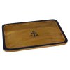 Dřevěný podnos - tác s motivem kotvy 9742