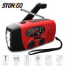 Stonego AM/FM - Multifunkční nouzové rádio Stonego s LED svítilnou, MP3 přehrávačem a powerbankou (2000 mAh)