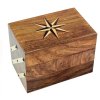 Šperkovnice skládací – dřevo / mosaz | 15 × 10,5 × 10,5 cm 9452