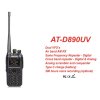 ANYTONE AT-D890UV dualband DMR, AIR RX, GPS, APRS, Bluetooth