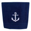 Ručník námořnický s kotvou 50 x 100 cm tmavě modrý 3612