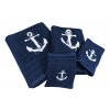 Ručník námořnický s kotvou 50 x 100 cm tmavě modrý 3612