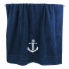 Osuška námořnická s kotvou 90 x 150 cm tmavě modrá 3613