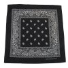 Šátek čtyřcípý 55x55 cm ČERNÝ s potiskem
