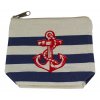 Taštička kabelka námořnická s kotvou a pruhy 9870