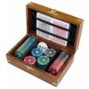 Hra poker v dřevěném boxu 9468