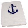 Osuška námořnická s kotvou 90 x 150 cm bílá 3603