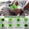 Green Radio XSY320 - nouzové rádio AM/FM solární s dynamem se svítilnou a dobíjením mobilu a powerbankou 5000 mAh
