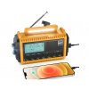 Rocam DAB/DAB+/FM - nouzové rádio solární s dynamem se svítilnou a dobíjením mobilu a powerbankou 5000 mAh
