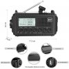 Rocam DAB/DAB+/FM - nouzové rádio solární s dynamem se svítilnou a dobíjením mobilu a powerbankou 5000 mAh