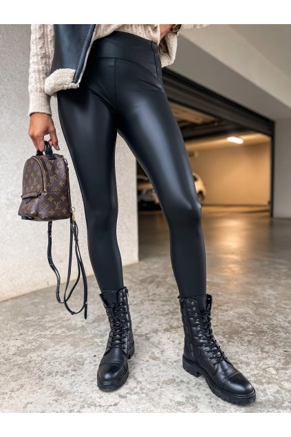 damske kozenkove zateplene leginy daily good black eshopat cz 1
