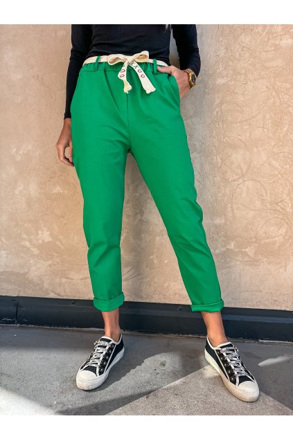 damske teplakove kalhoty s paskem xoxo green eshopat cz 1