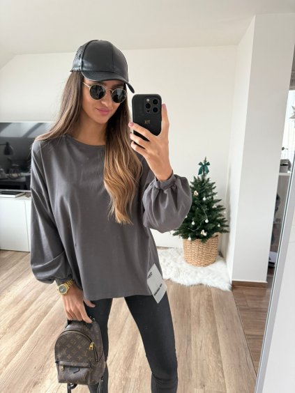 damska halenka off white antracit eshopat cz 7