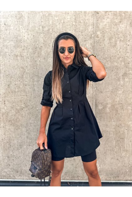 damska prodlouzena kosile s gumou v pase black eshopat cz 6